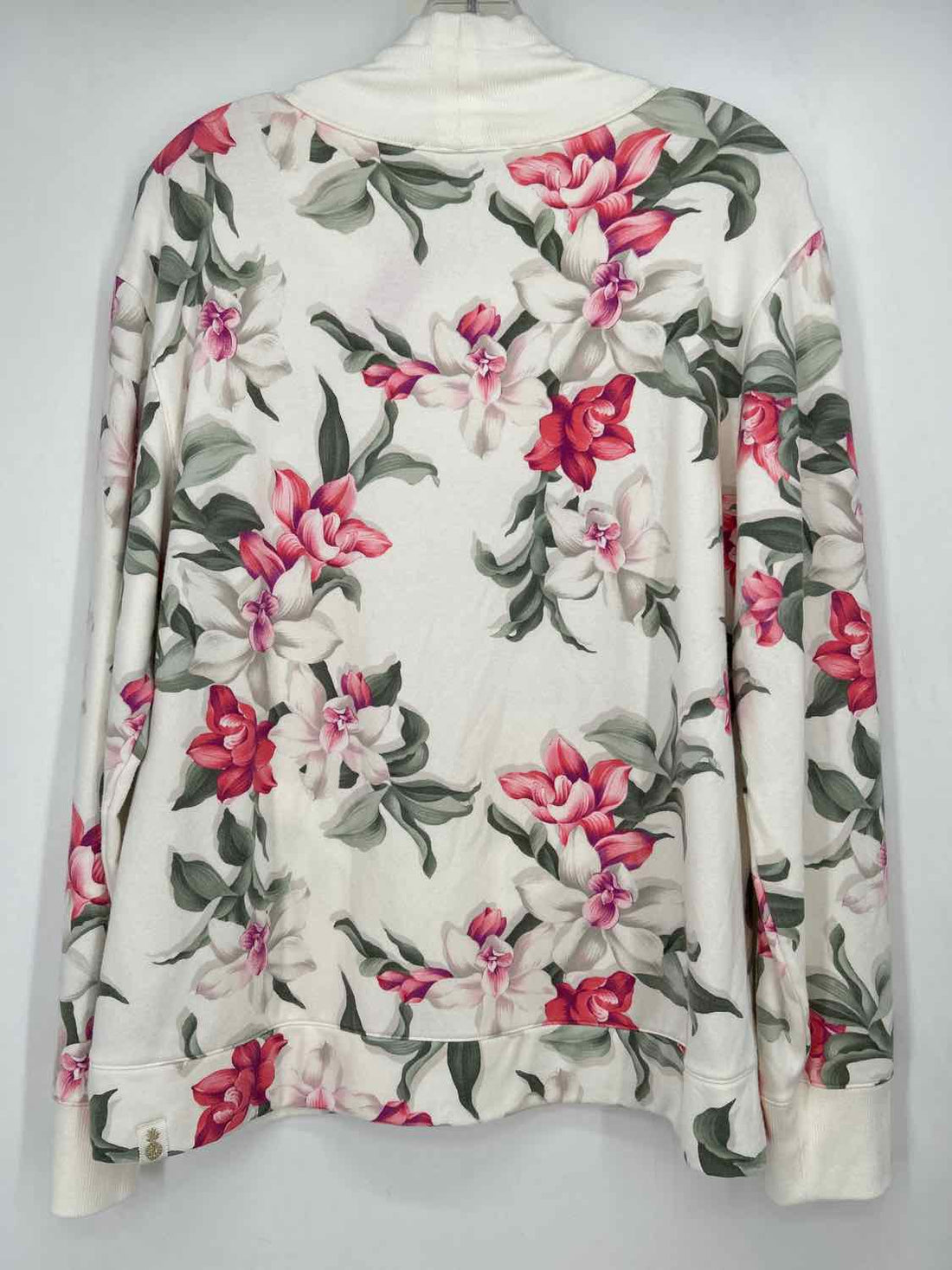 Tommy Bahama Size M White Floral Sweater