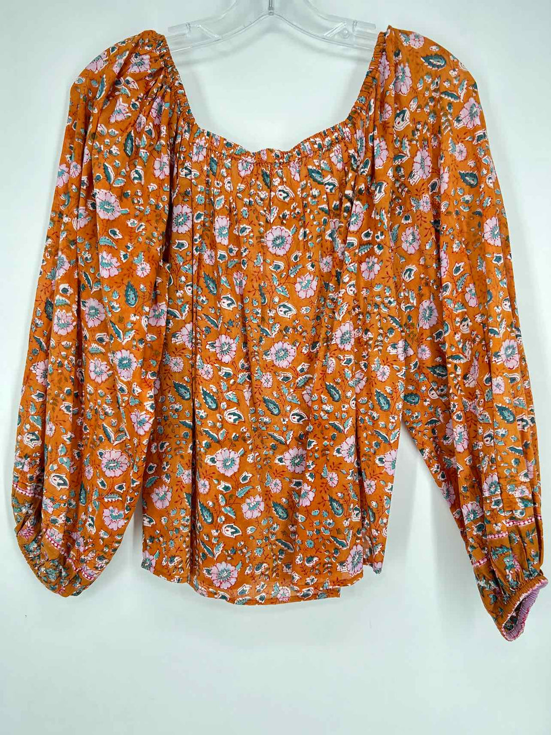 Cleobella Size XS Orange Floral Long Sleeve