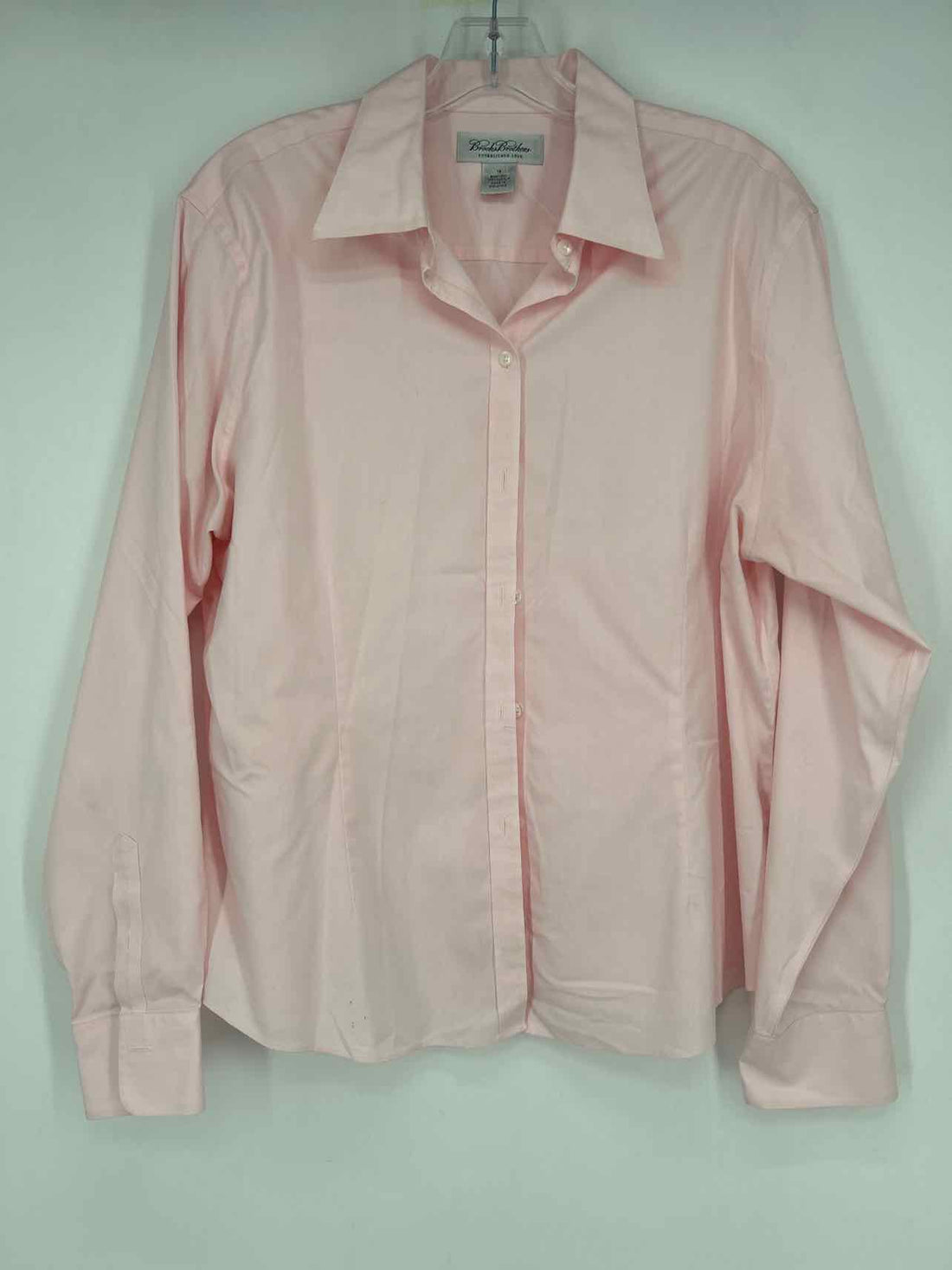 Brooks Brothers Size 16 Light Pink Long Sleeve