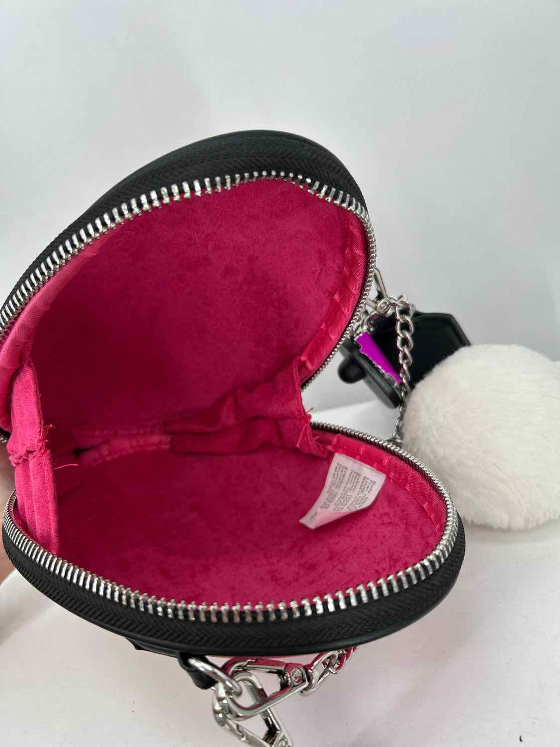 Betsey Johnson Hot Pink Print Faux Leather Limited Edition Crossbody