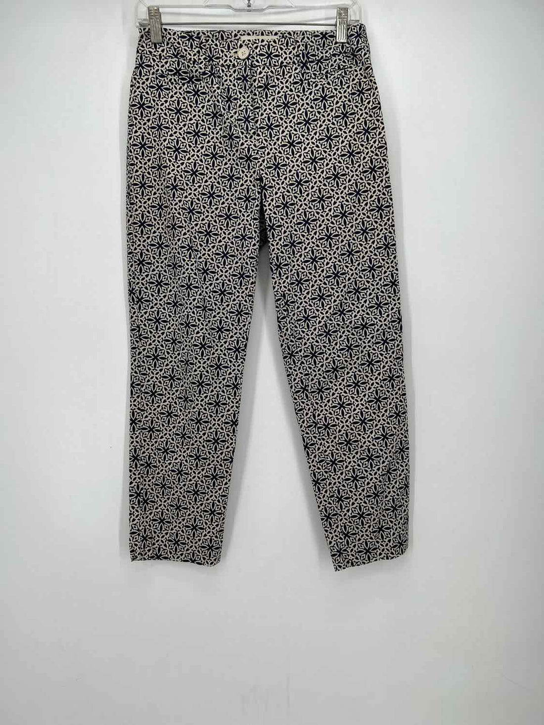Talbots Size 2P Navy Print Pants