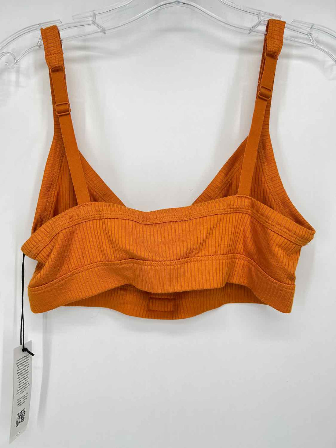 Ugg Size S Orange Ribbed Active Sports Bras