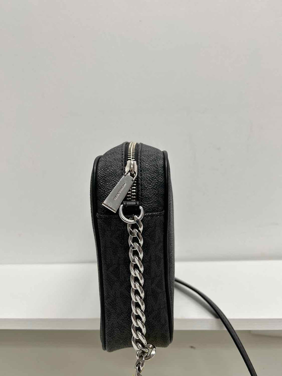 Michael Kors Black Signature Leather Pre Owned Crossbody