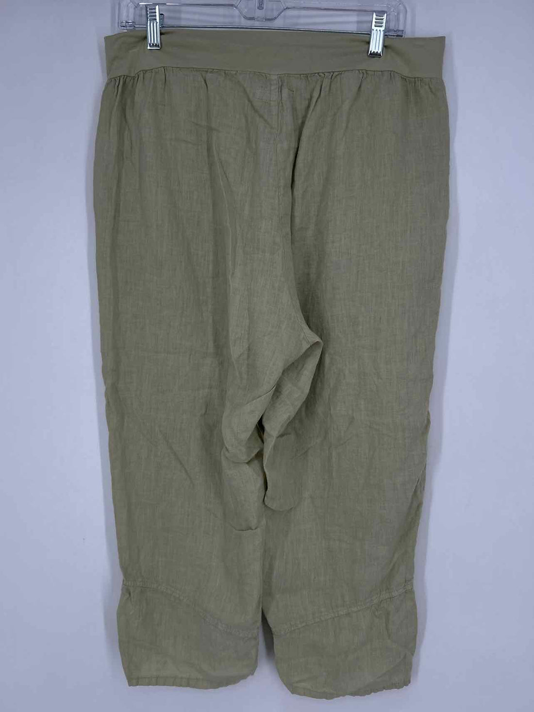 Flax Size M Light Green Linen Pants