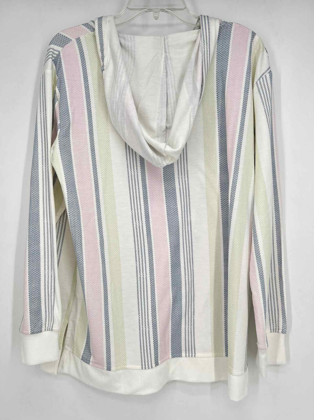 C&C California Size M White Striped Hoodie