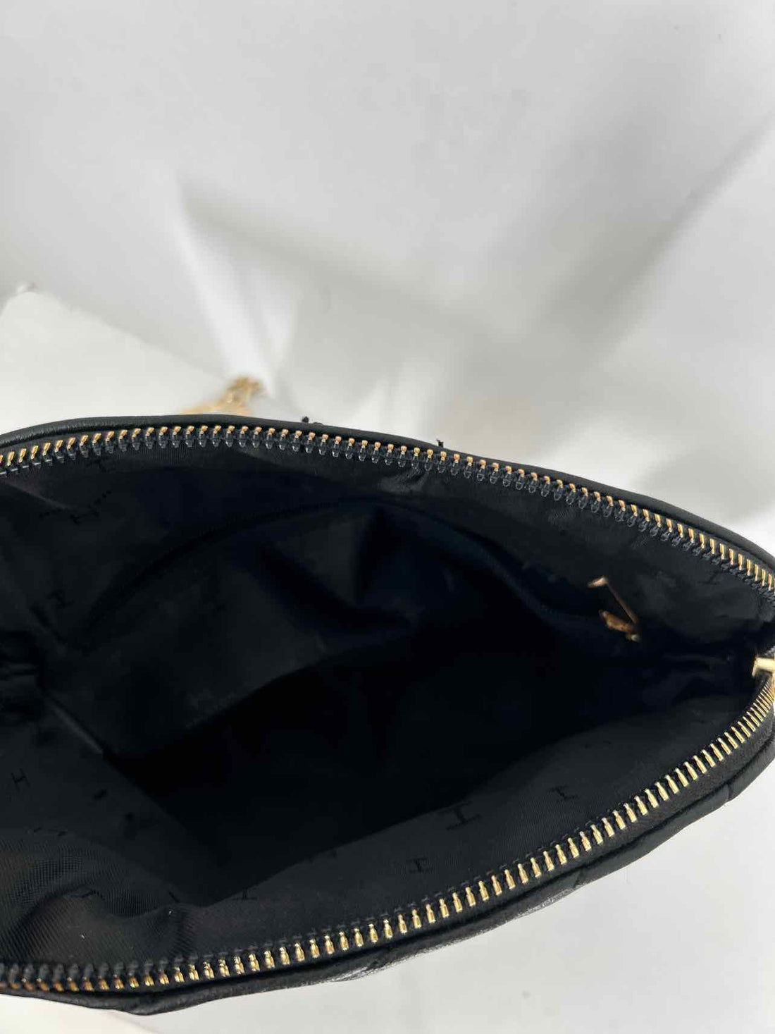 Halston Black Faux Leather Crossbody