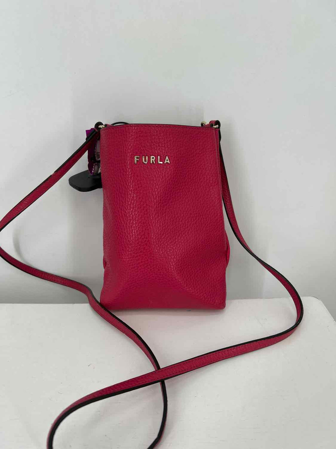 Furla Pink Genuine Leather Crossbody
