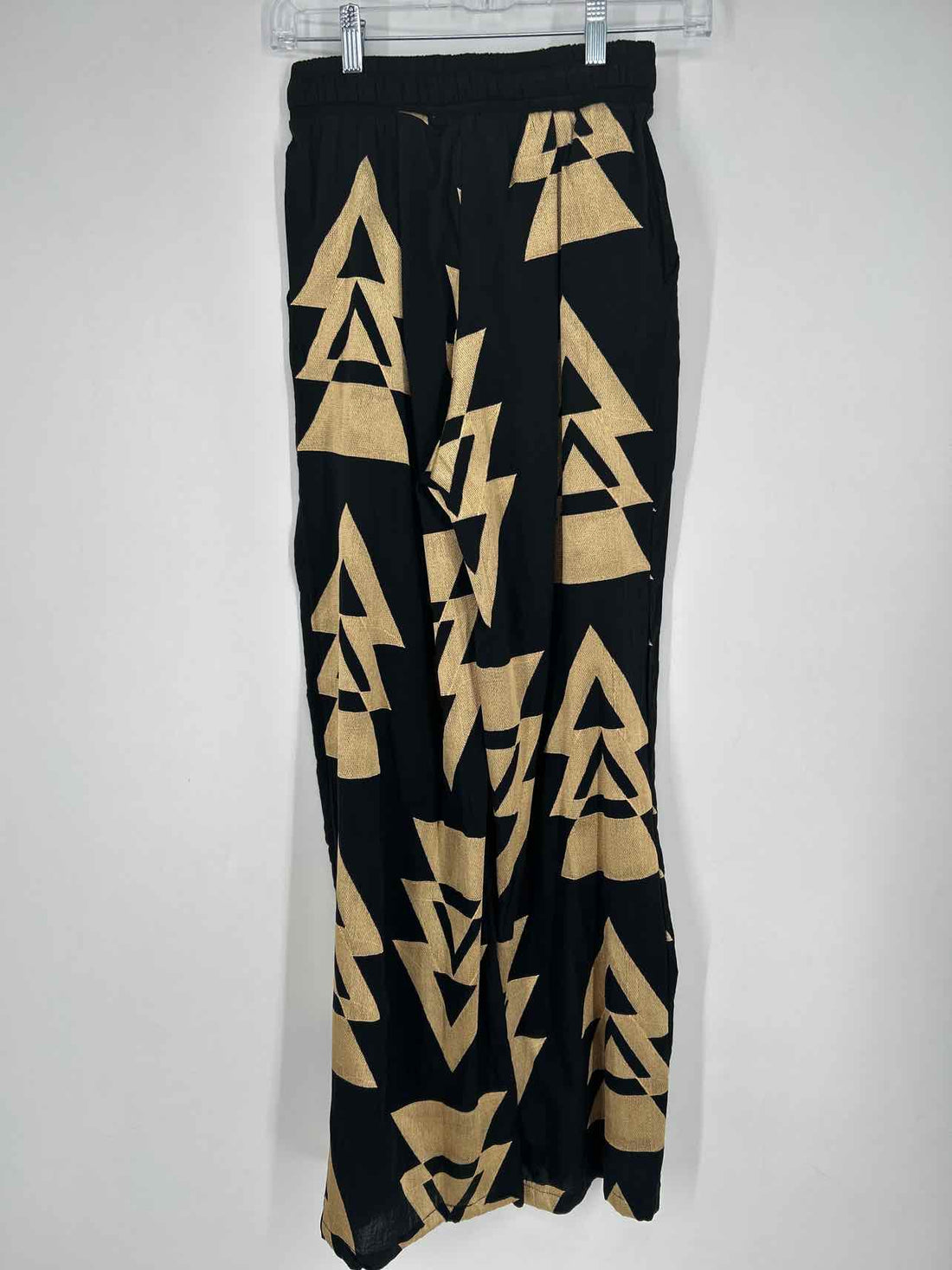 AEther Concept Size XS Black & Gold Embroidered Pants