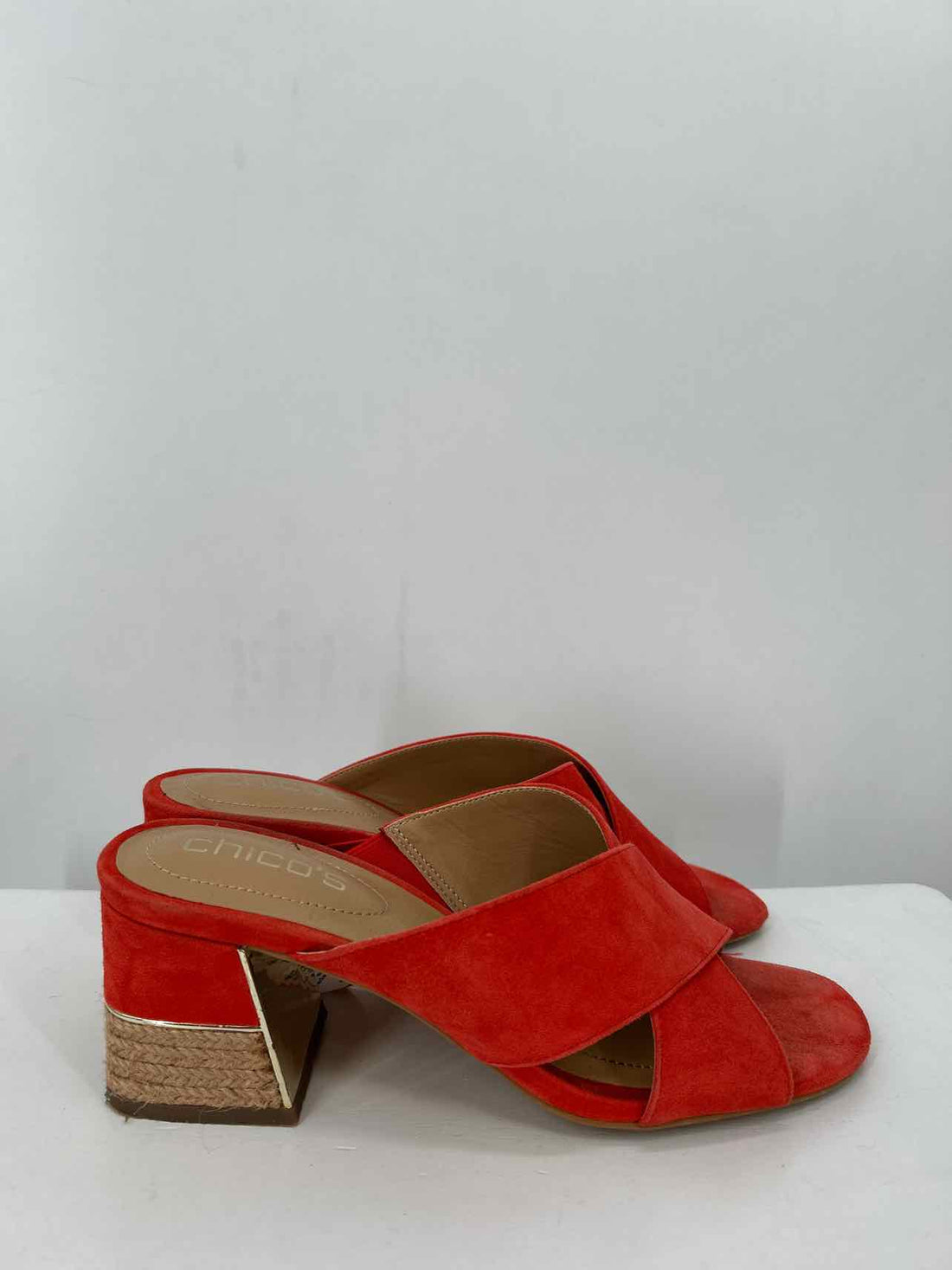 Chicos Women Size 7 Red Sandals