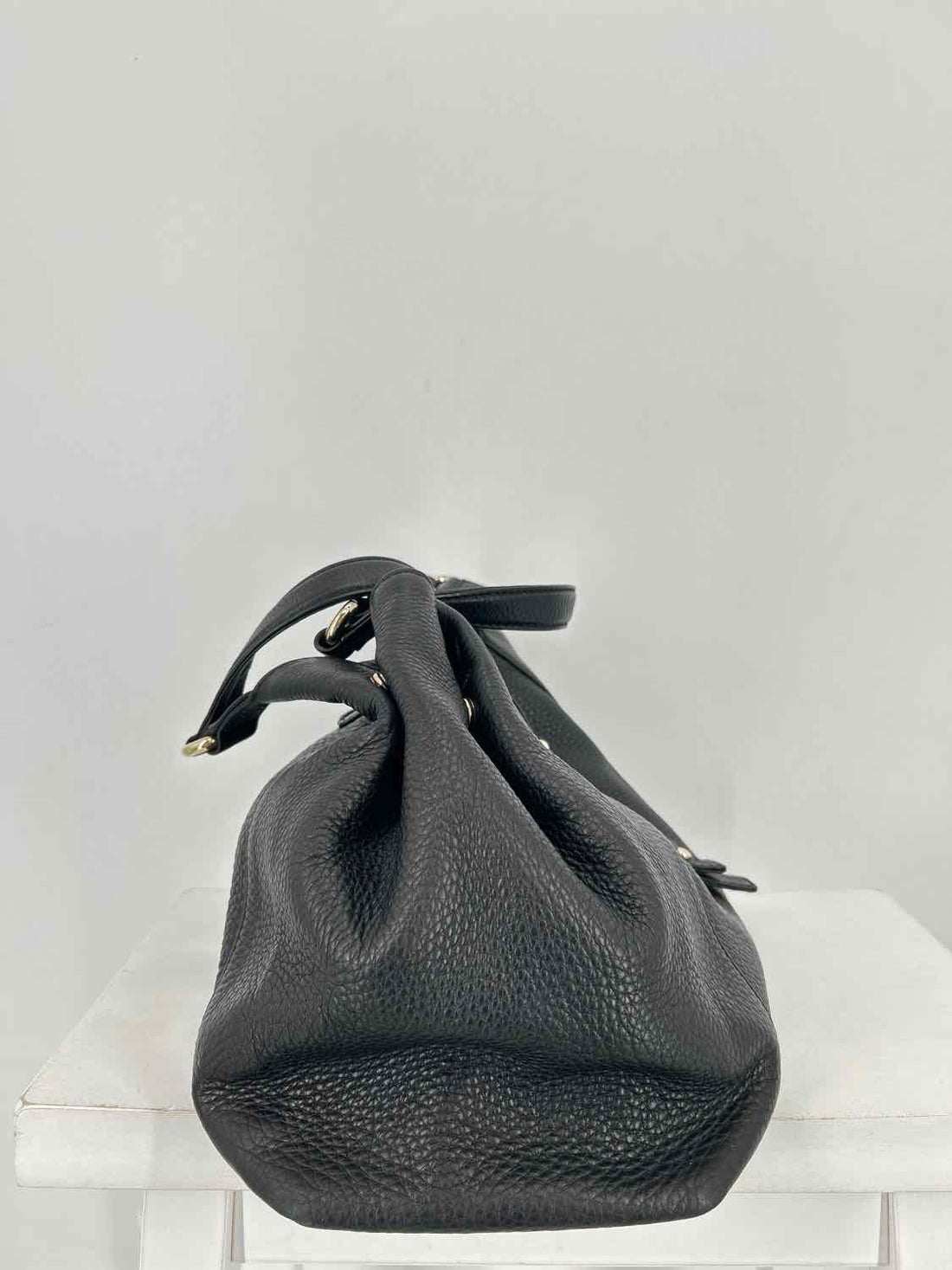 Gucci Black Pebbled Leather LUXURY