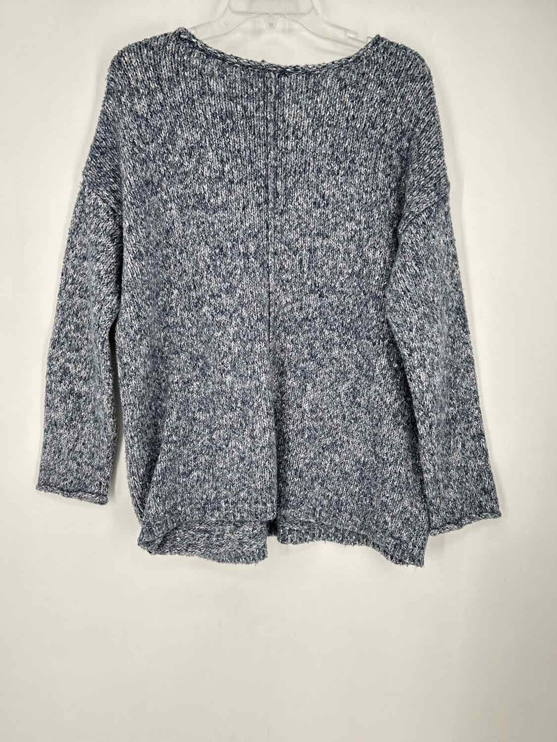 Pure Jill Size M Navy & White Marled Sweater