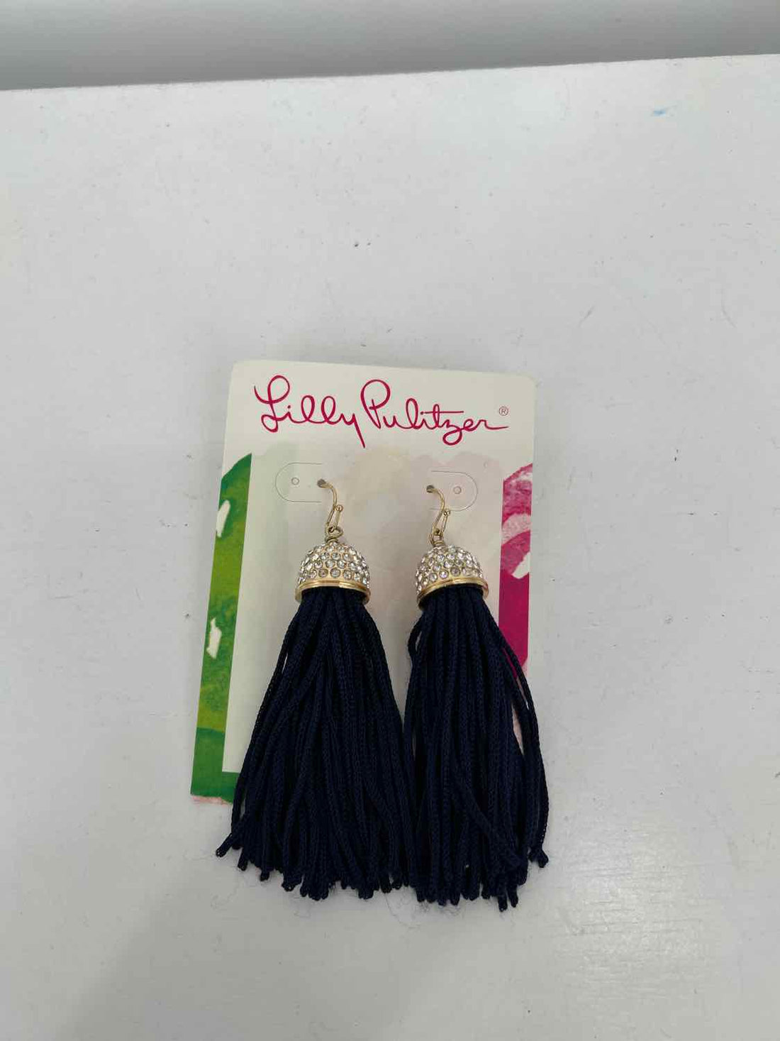 Lilly Pulitzer Tassel Navy Earrings