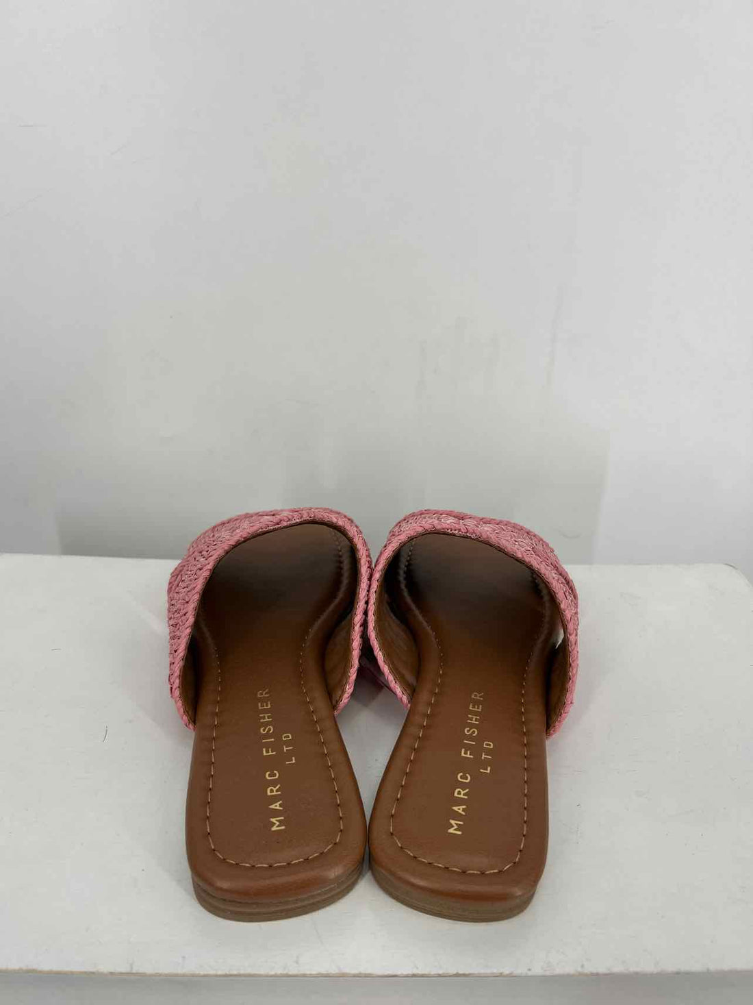 Marc Fisher Women Size 7 Pink Straw Sandals