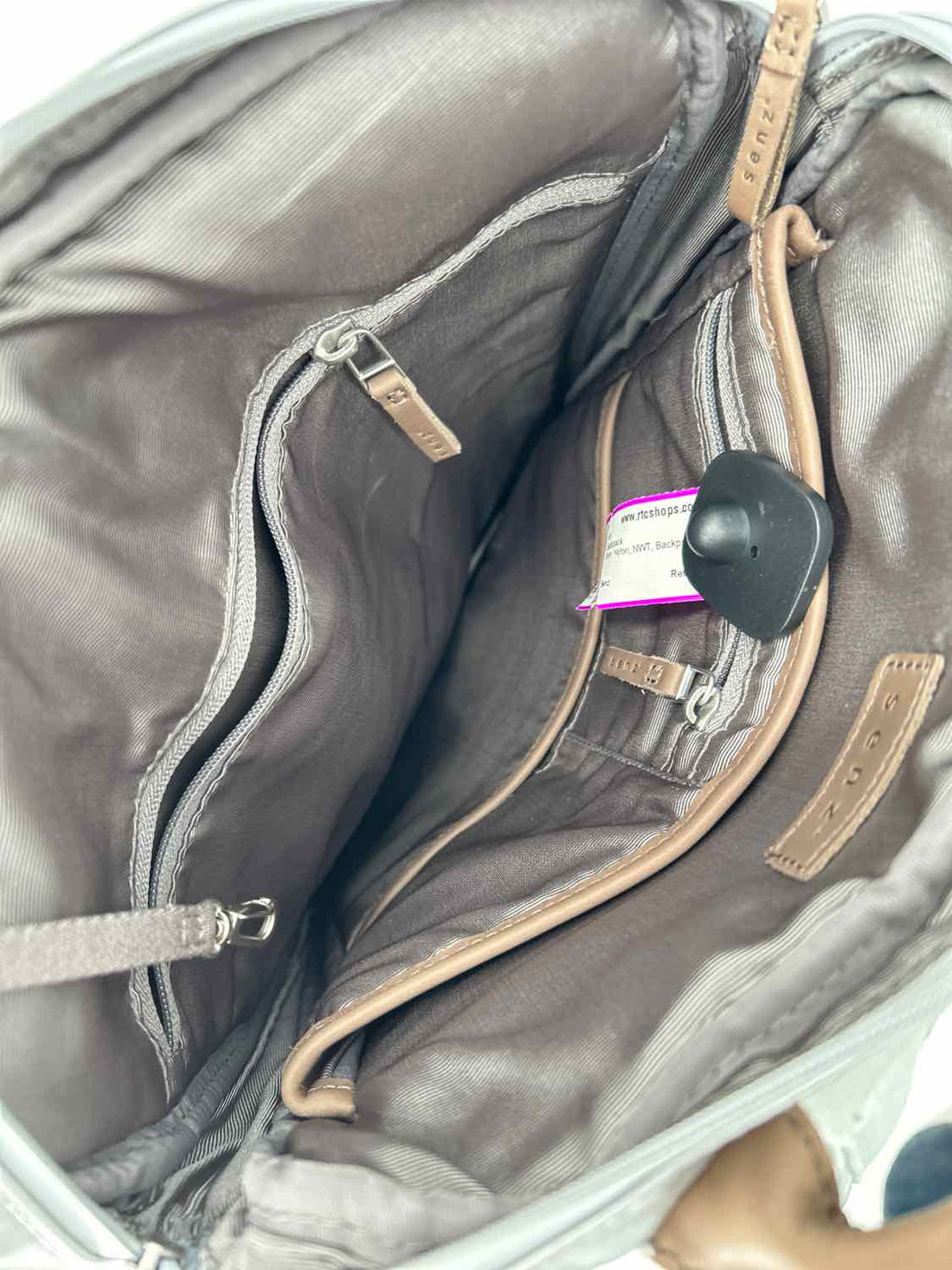 Senz Silver Nylon NWT Backpack