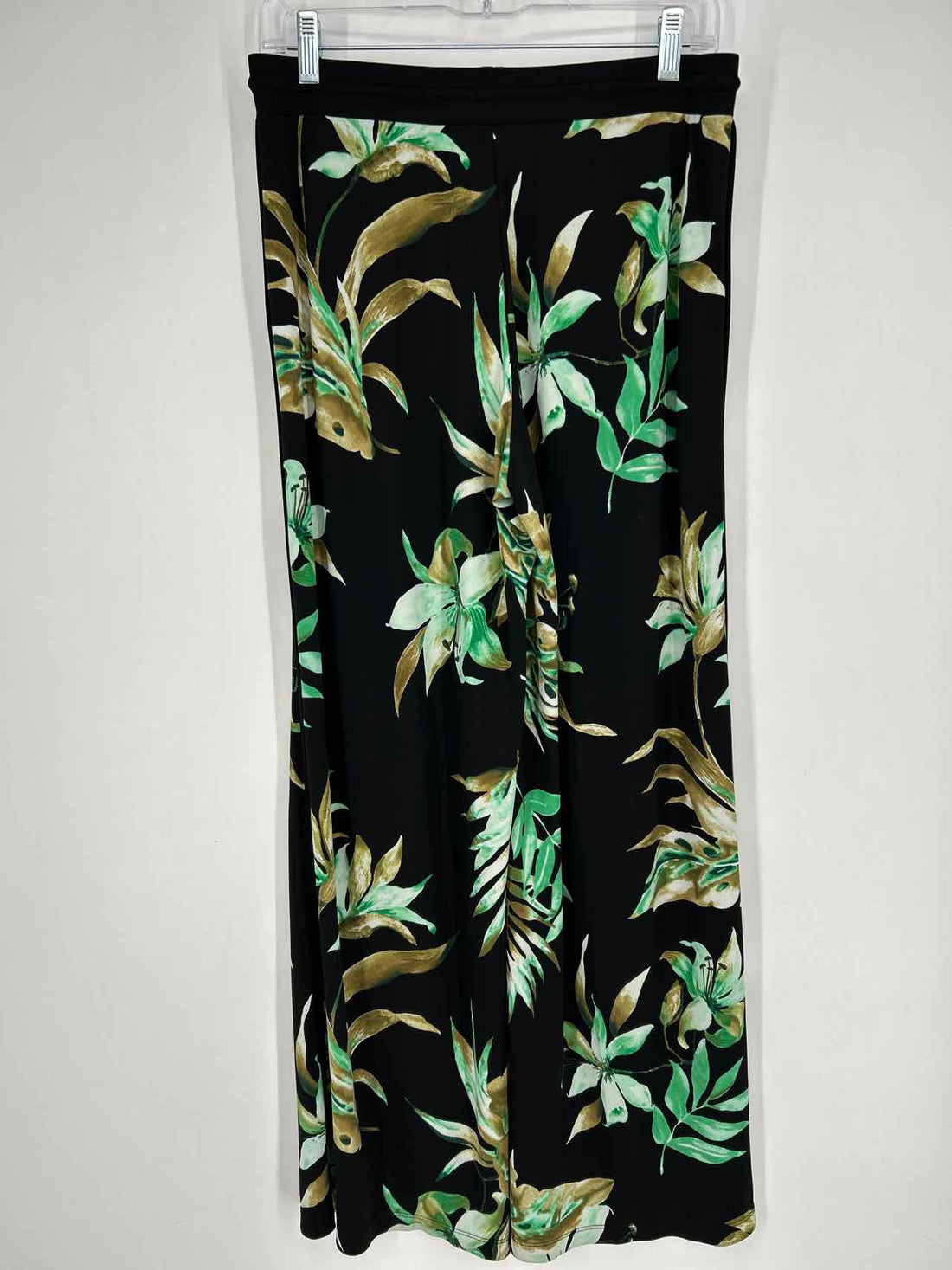 Lauren Ralph Lauren Size M Black & Green Floral Pants