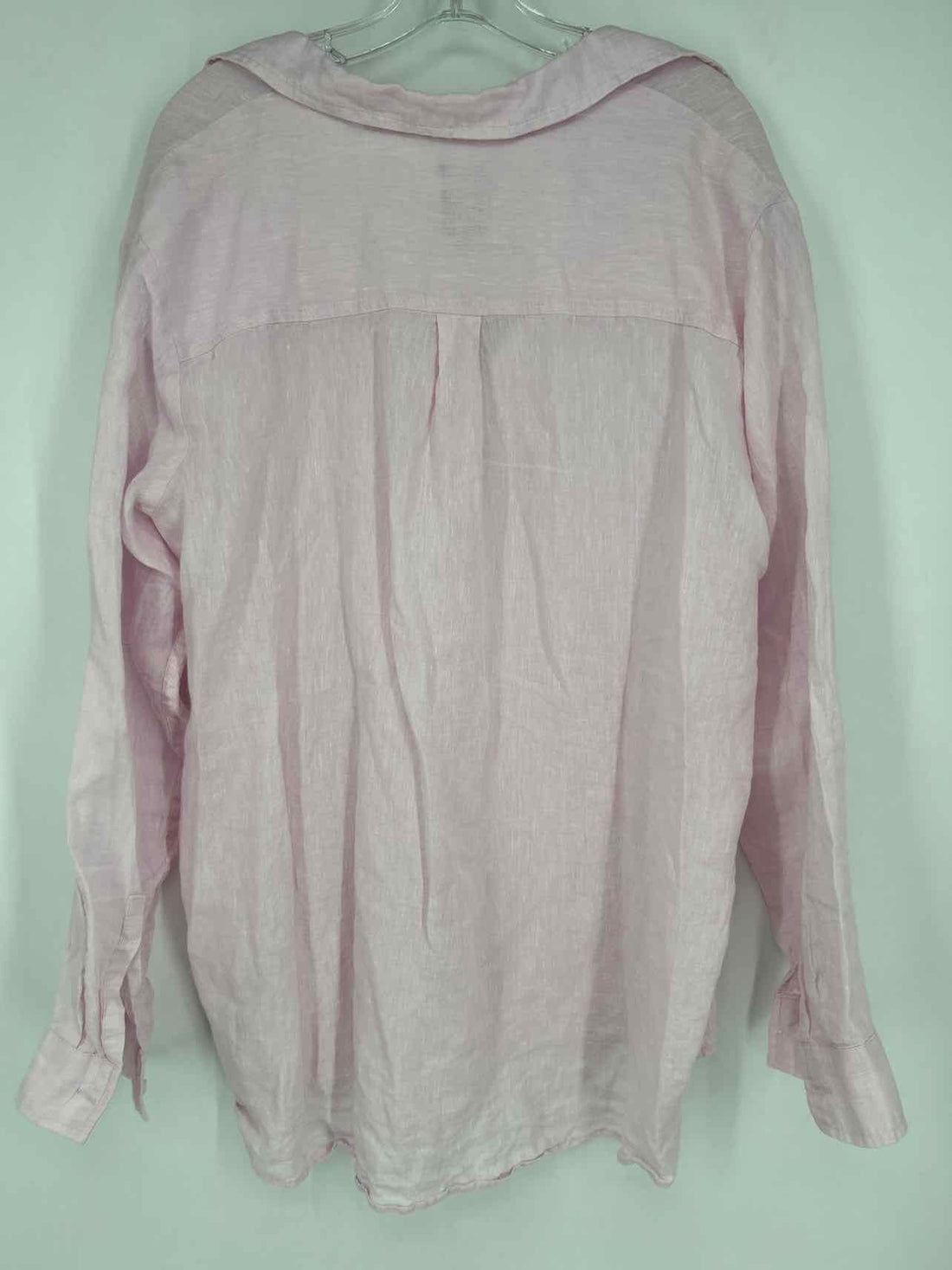 Gap Size XL Light Pink Linen Long Sleeve