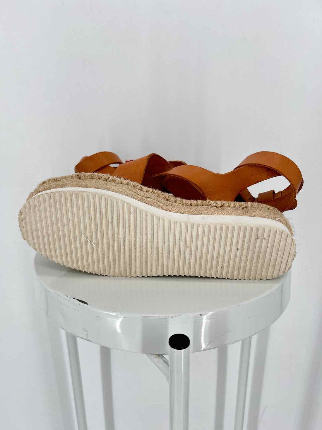 Soludos Olympia Platform Women Size 9 Caramel Sandals