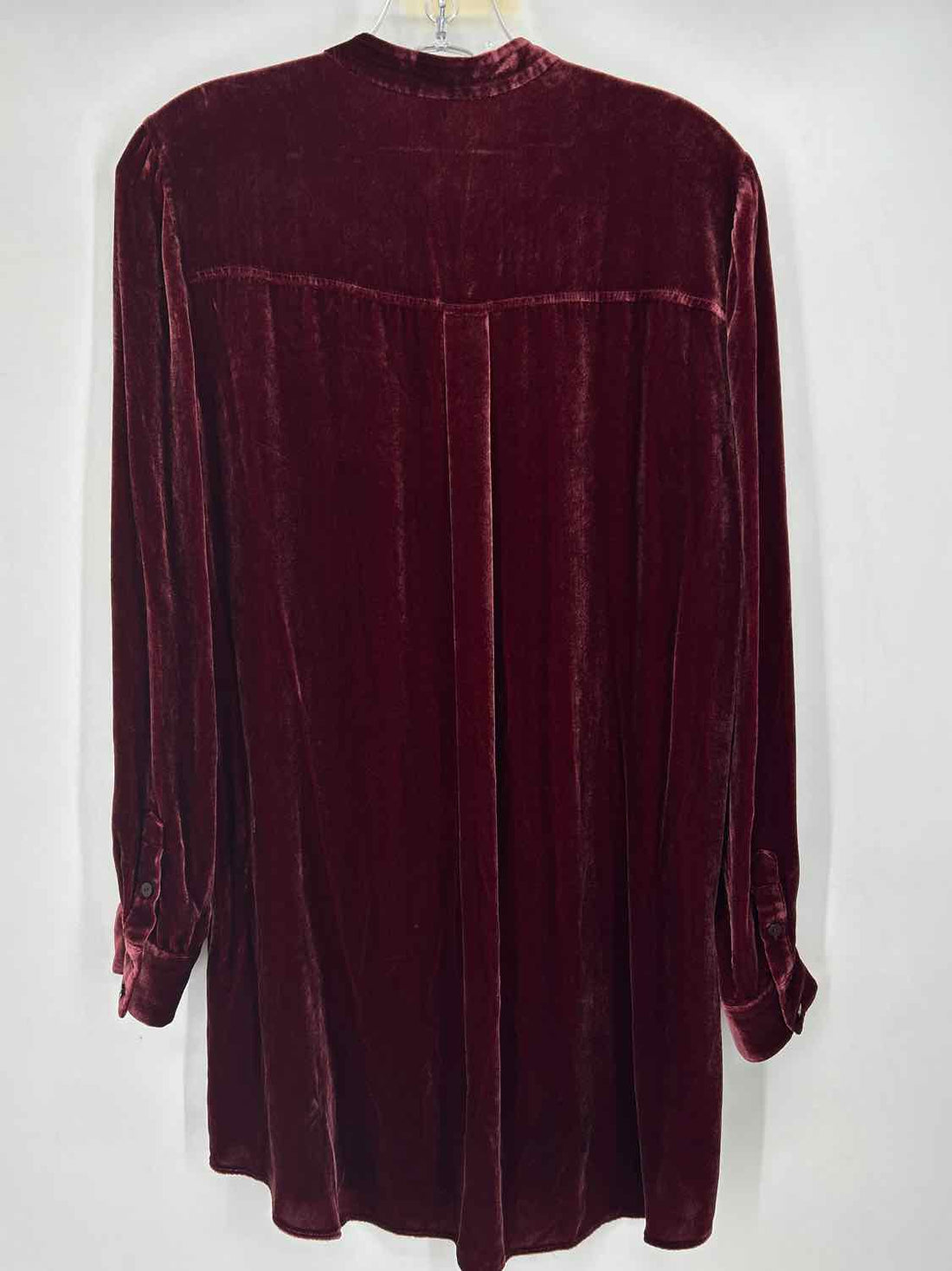 Eileen Fisher Size XS Maroon Velvet Long Sleeve