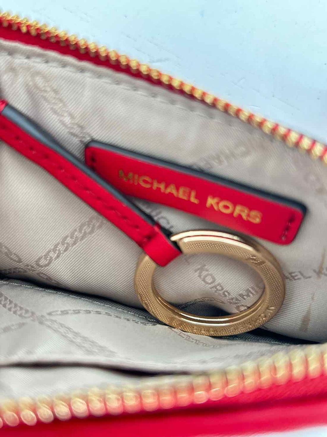 Michael Kors Red Signature Leather Wallet