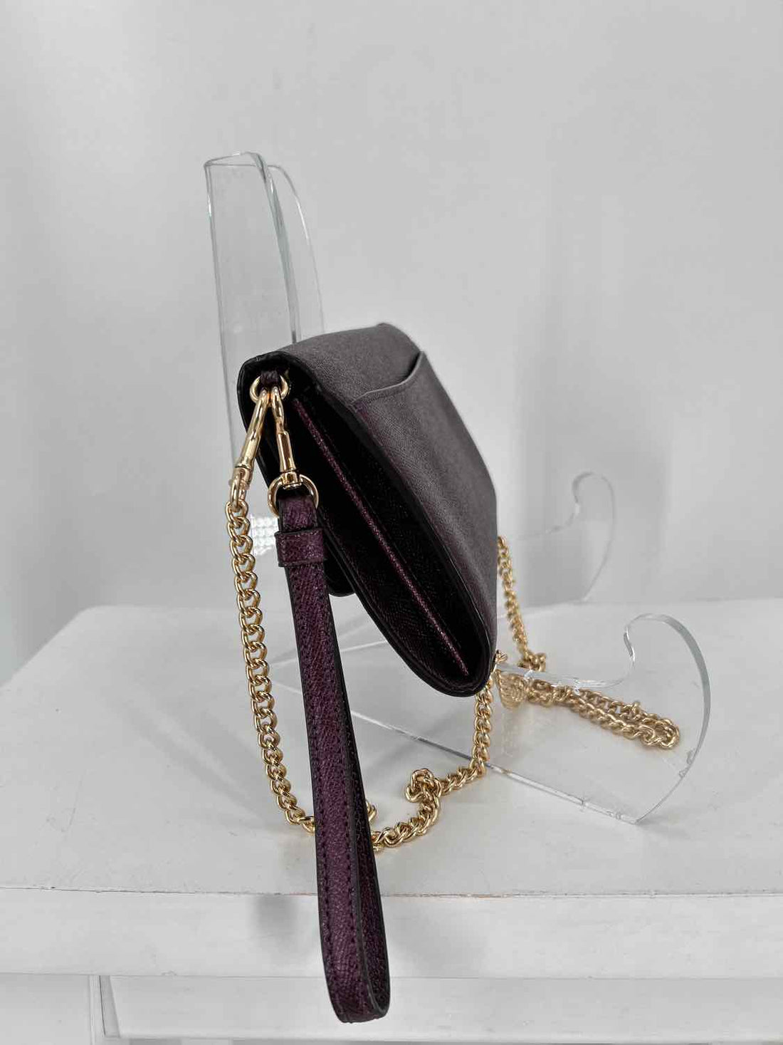 Coach Dark Purple Leather Excellent Condition Crossbody