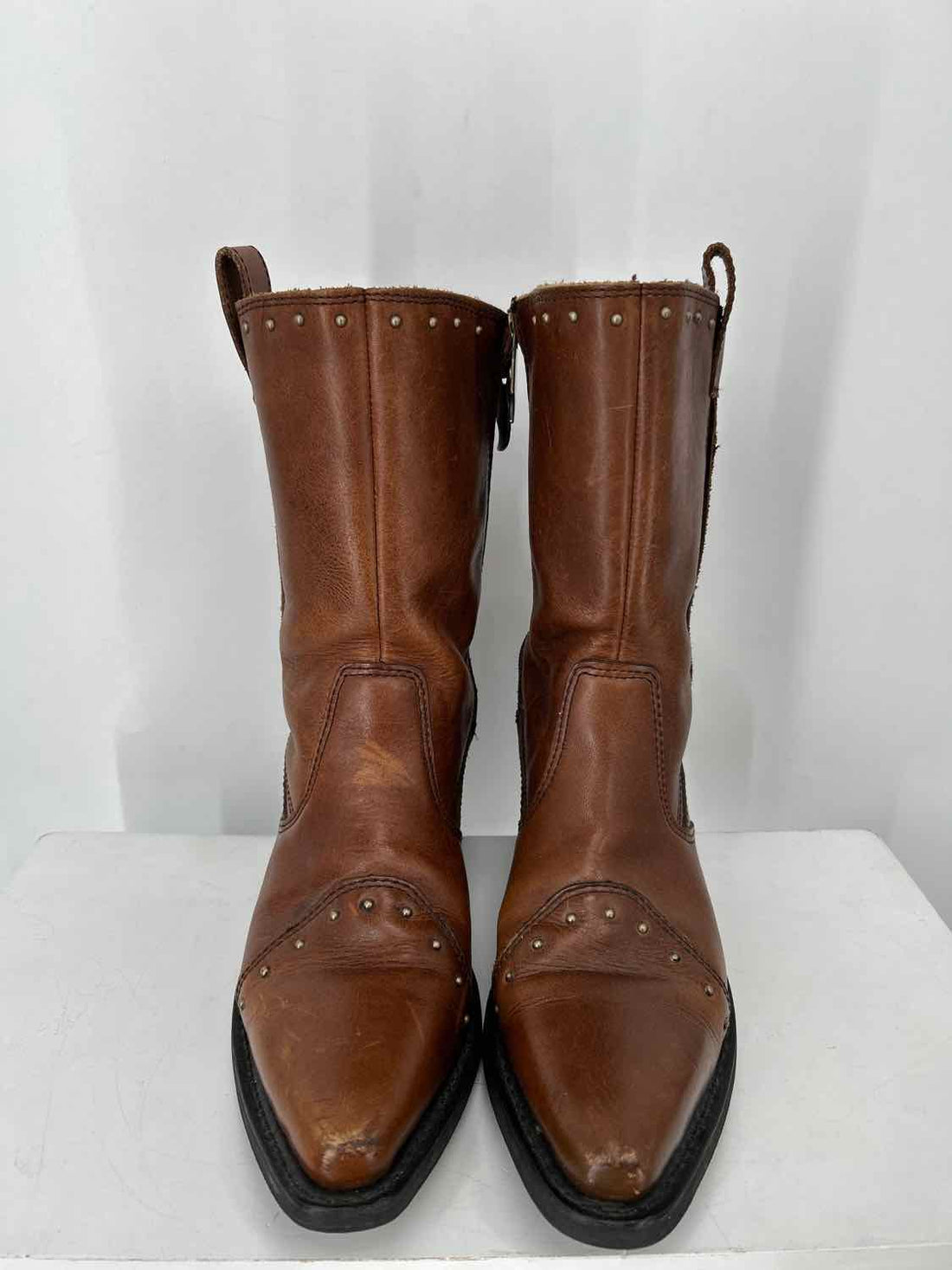 Harley Davidson Women Size 7 Brown Leather Ankle Boot