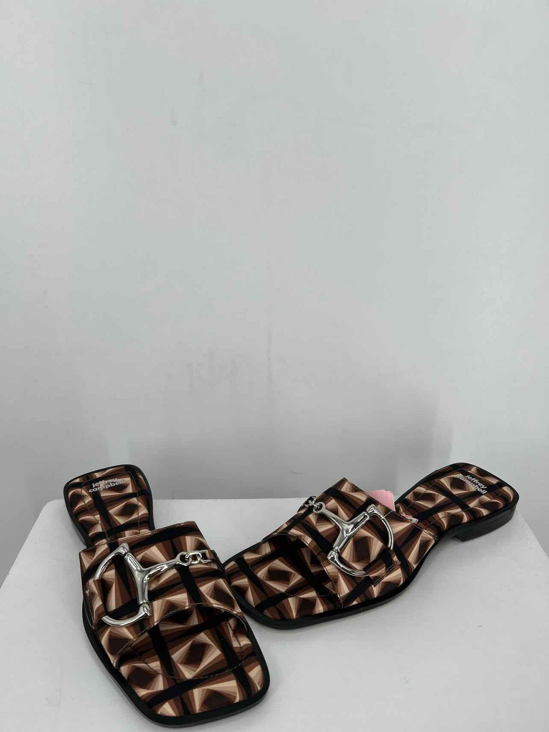 Jeffrey Campbell Women Size 8.5 Brown & Cream Like New Sandals