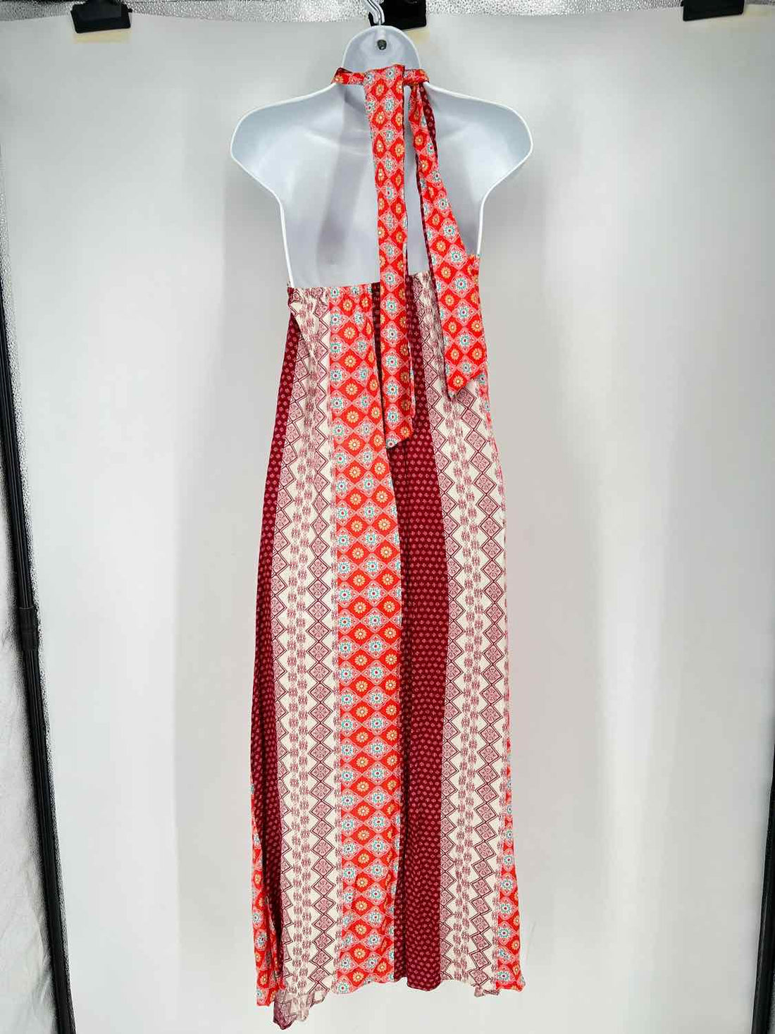 Sugar Lips Size XS Red white & orange print Dress