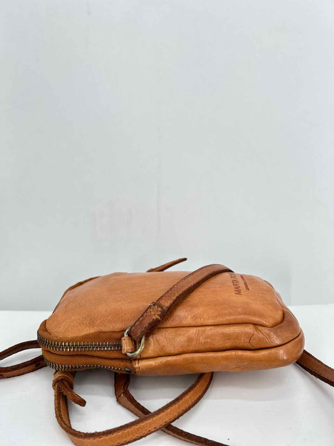 Marta Ponti Cognac Leather Pre Owned Crossbody