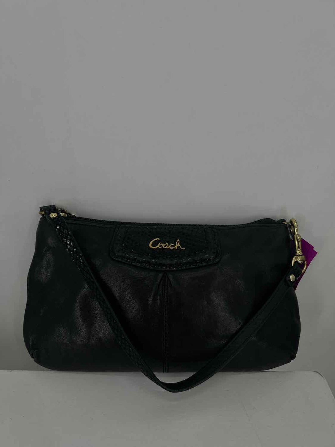 Coach Black Leather Vintage Clutch