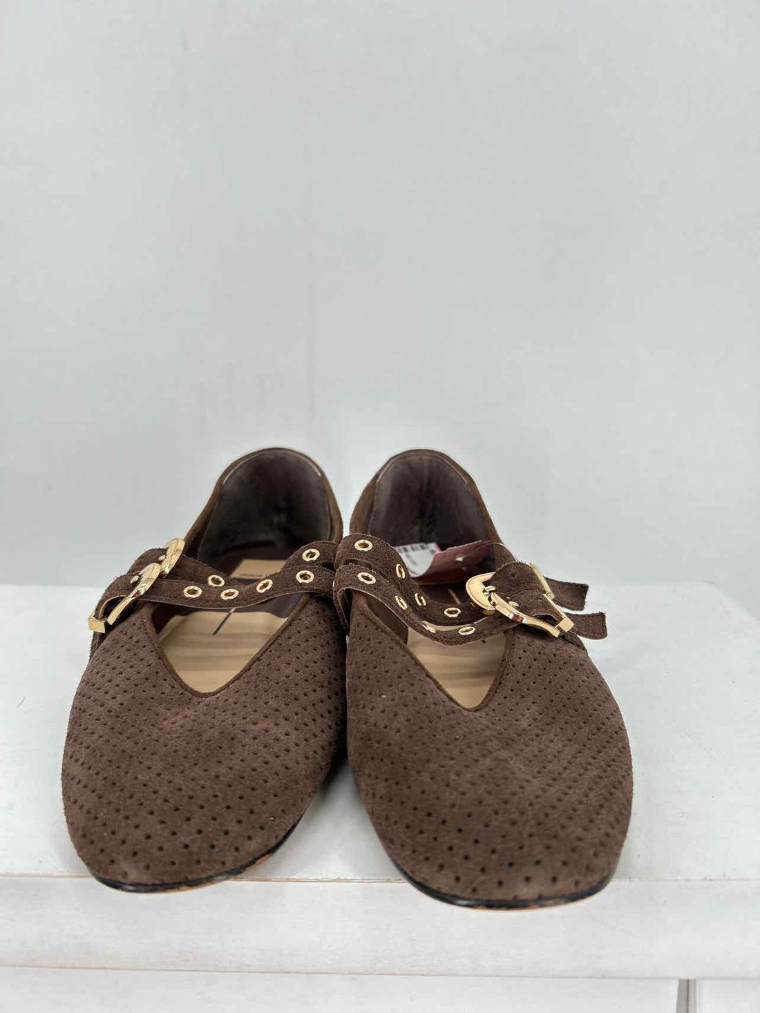 Dolce Vita Women Size 9.5 Dark Brown Perforated Flats