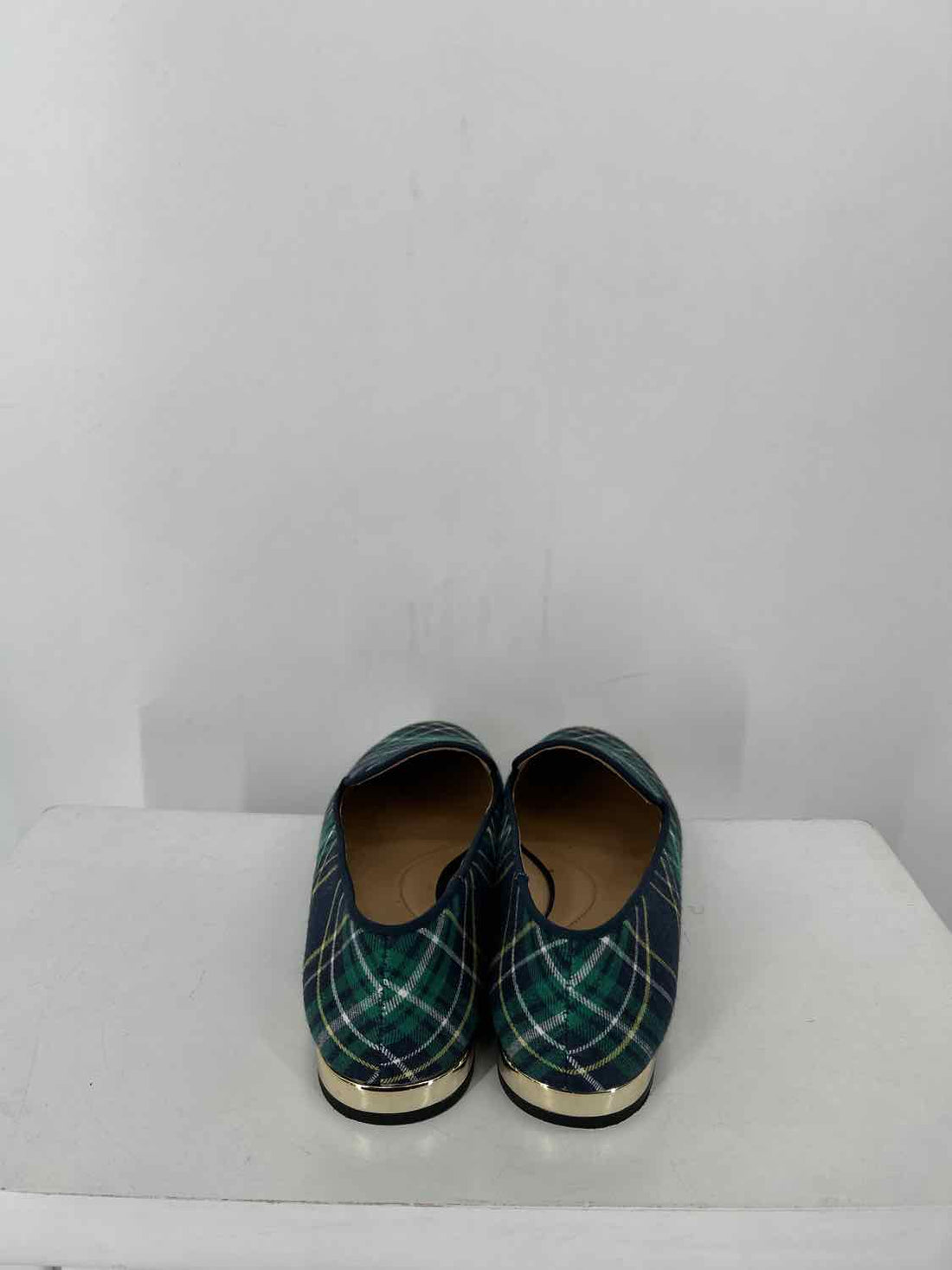 Talbots 8 Green Plaid Holiday