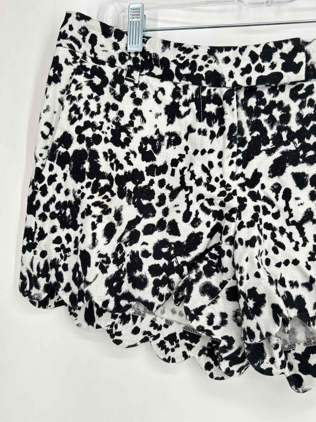 J Crew Size 2 Black & White Leopard Shorts
