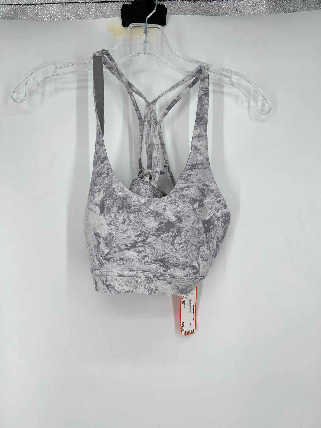 Lululemon Size 10 Grey Print Active Sports Bras