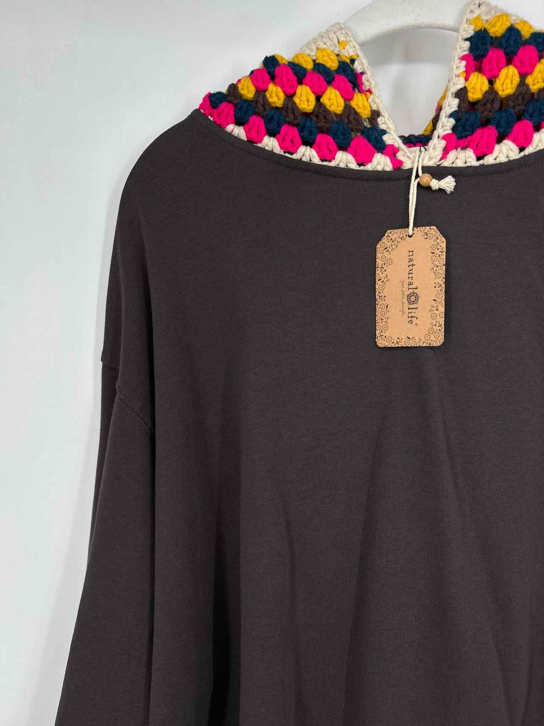 Natural Life Size L/XL Brown NWT Hoodie
