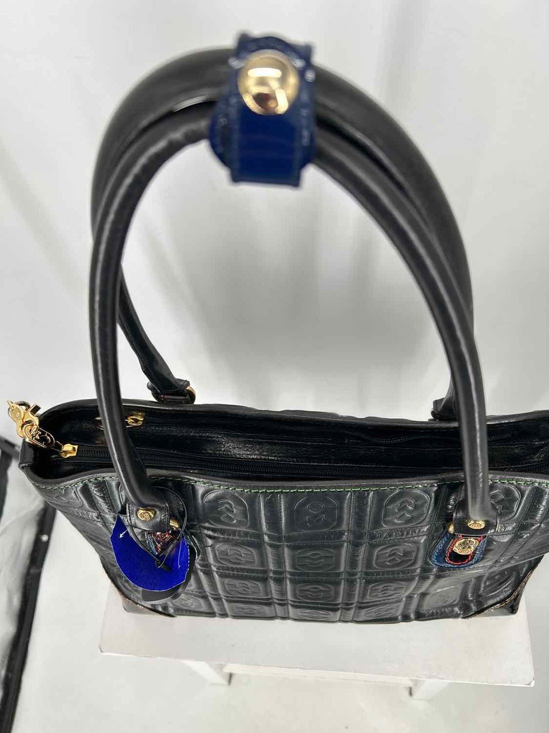 Marino Orlandi Black Quilted Leather Tote