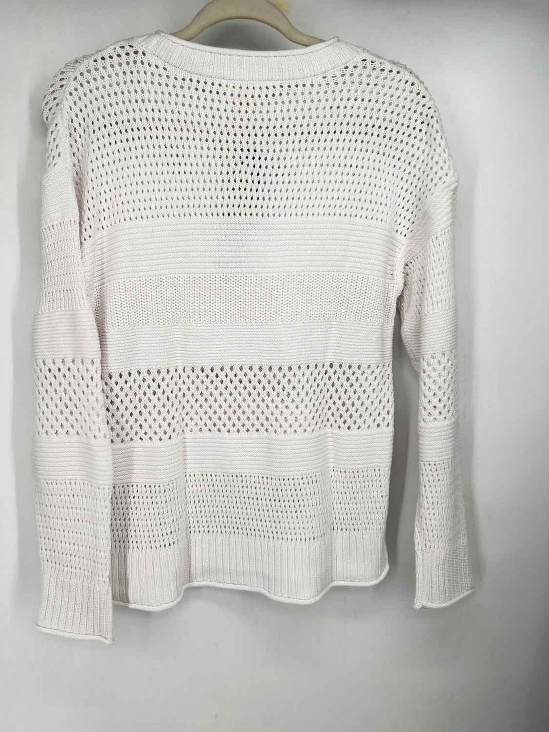 Haven Well Within Size M White Open Knit Sweater