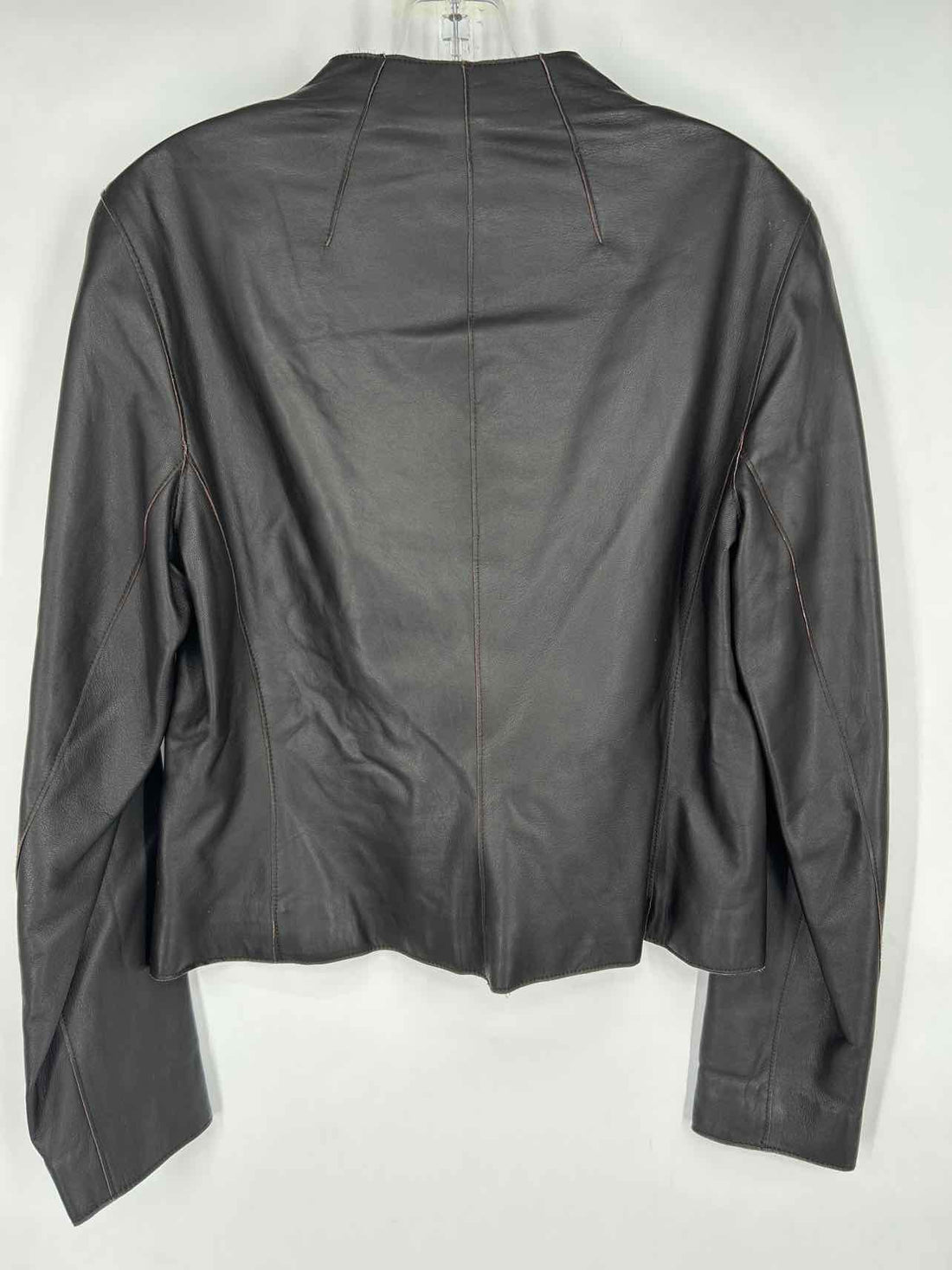 Jon Size 8 Dark Brown Leather Jacket