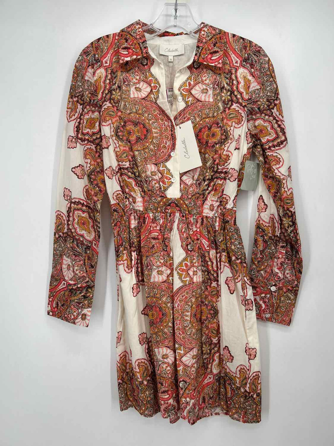 Cleobella Size XS White & Pink Print NWT Dress