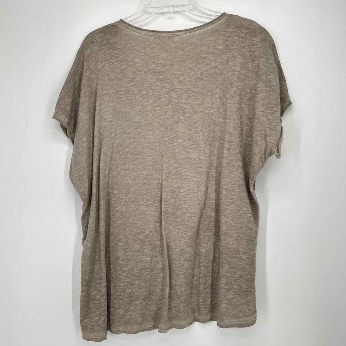 Tempo Paris Size L Taupe Short Sleeve