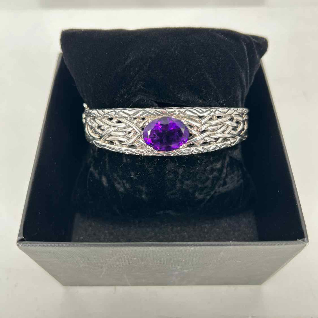 EFFY Sterling Silver Amethyst Pre Owned LUXURY Bracelet