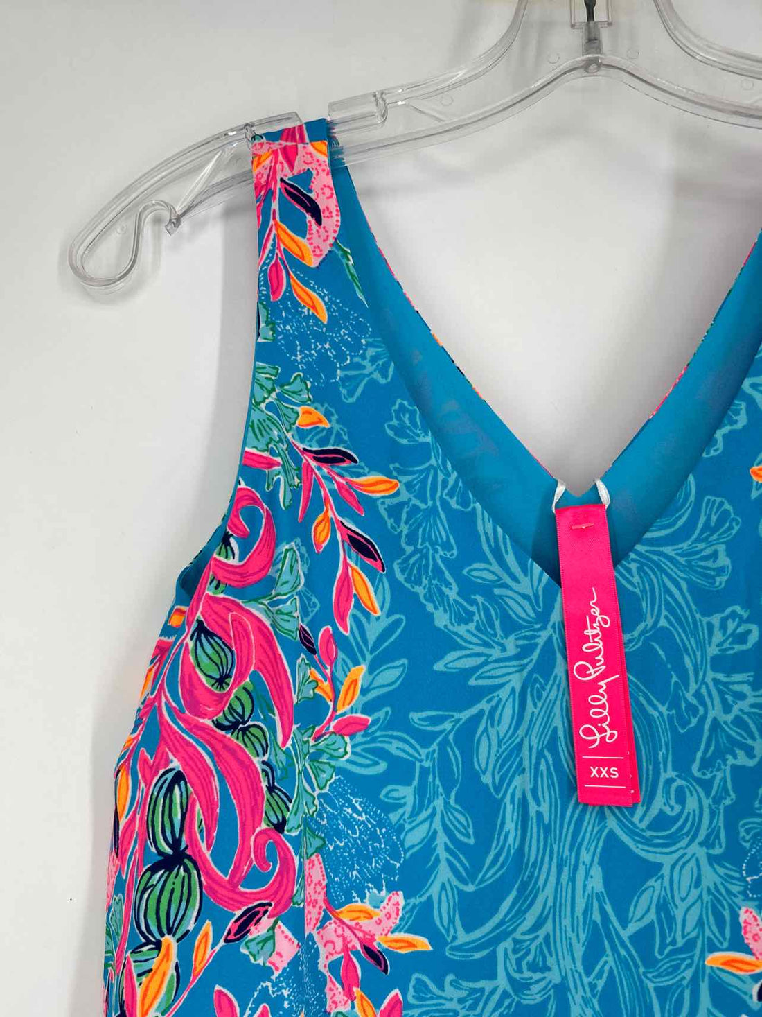 Lilly Pulitzer XXS Blue & Pink Print Reversible NWT Lilly Pulitzer Top