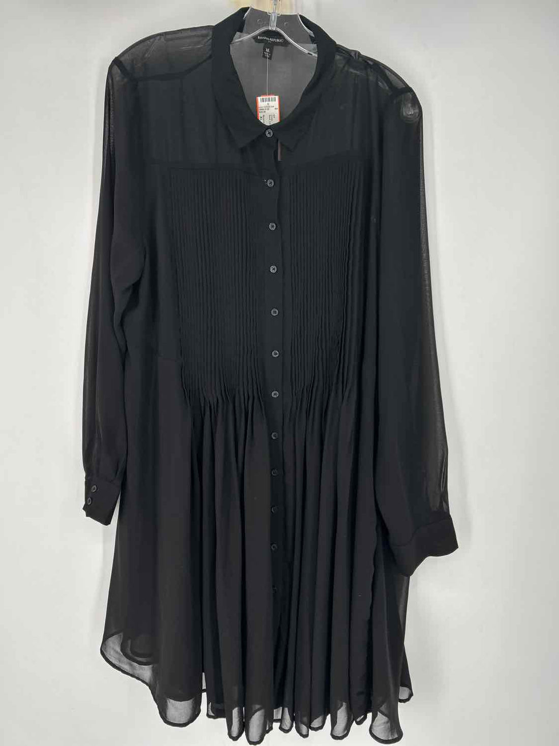 Banana Republic Size XL Black Long Sleeve Dress