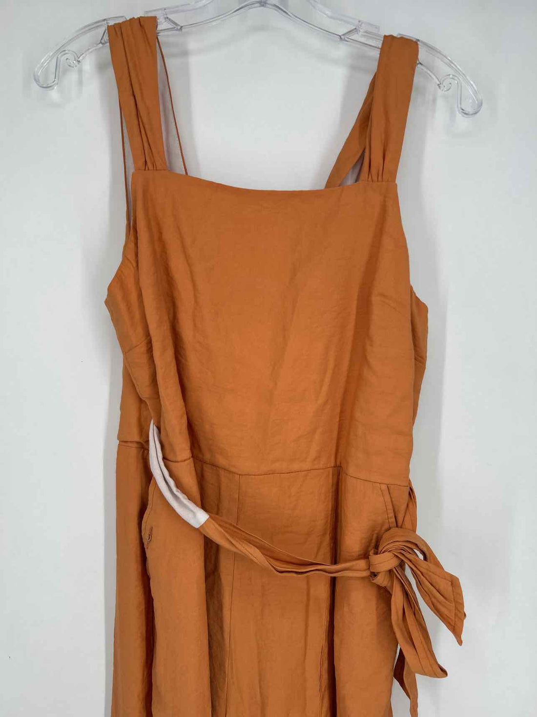 TopShop Size 10 Orange Sleeveless Jumpsuit