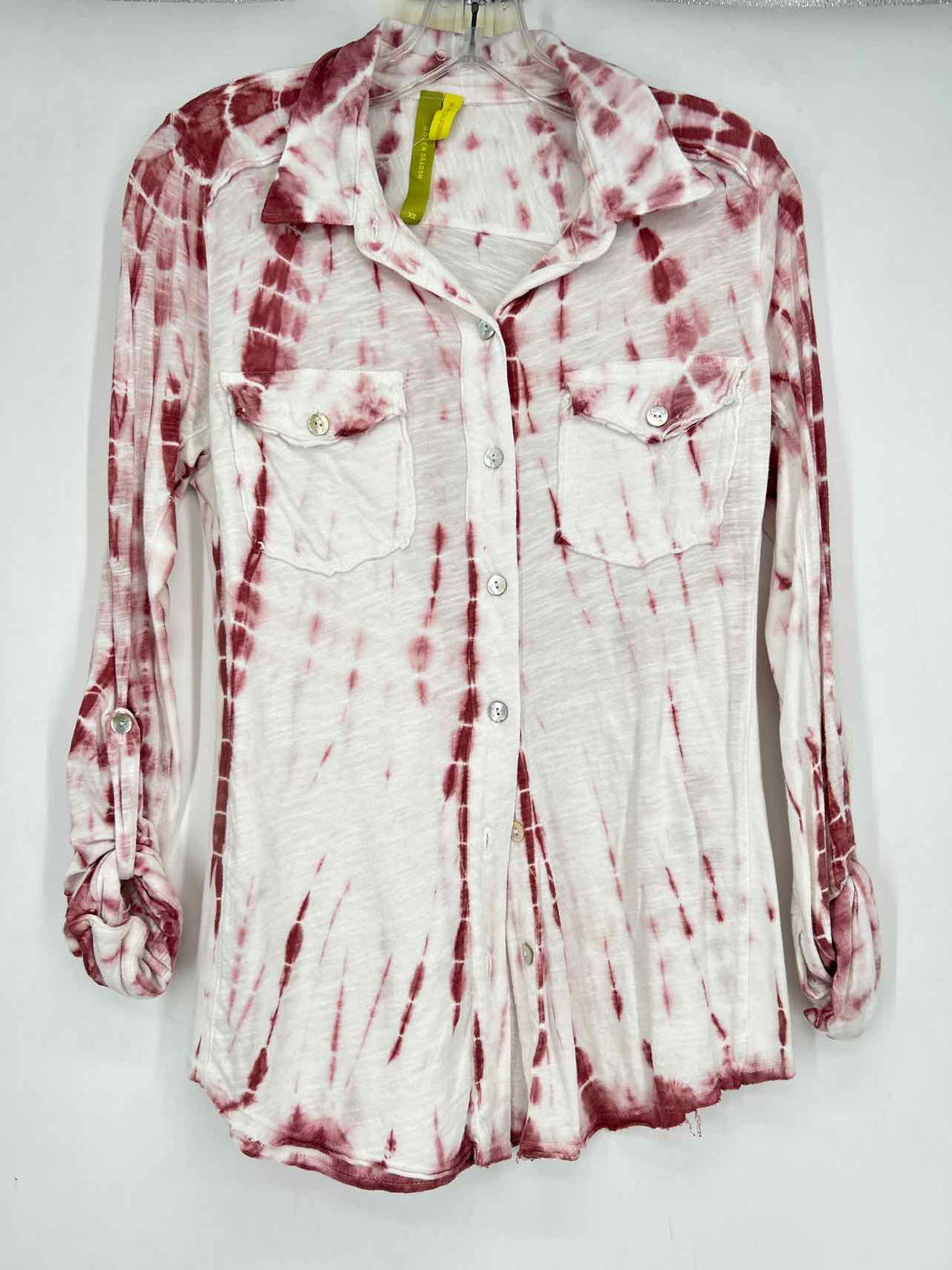 Green Dragon Size XS White & Rose Tie Dye Long Sleeve