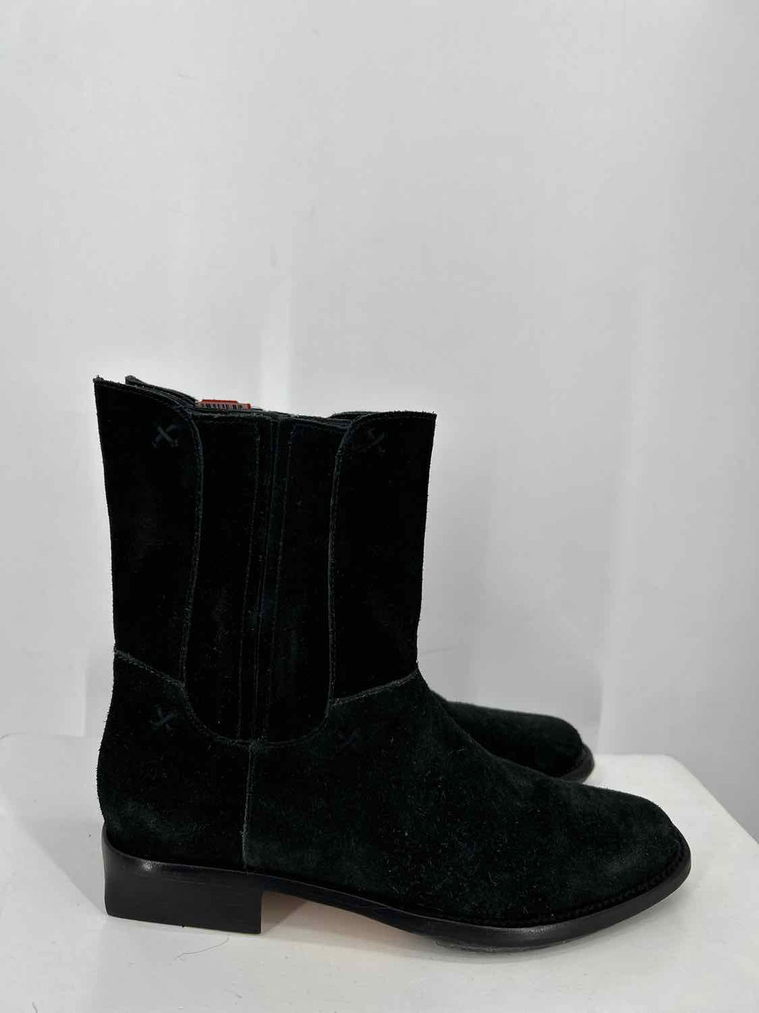 Cole Haan Women Size 7 Black Suede Mid Calf Boot