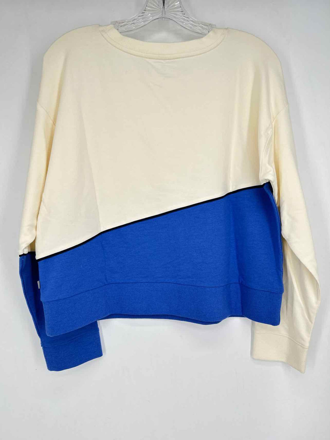 T By Talbots Size S cream & blue Long Sleeve