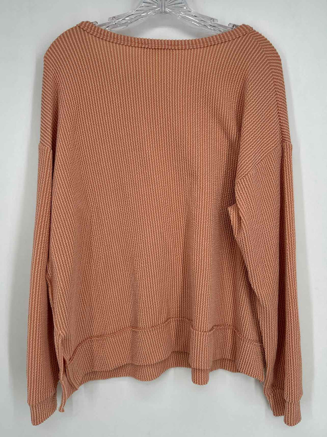 Jolie Size M Blush Ribbed Long Sleeve