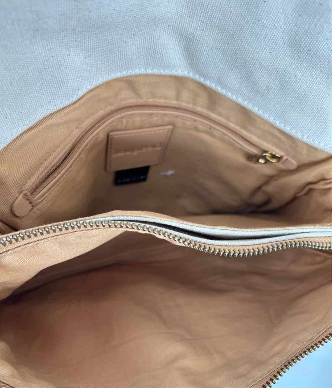 Desigual Beige Print Canvas Crossbody