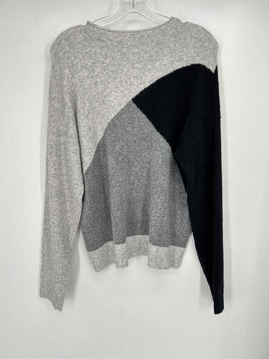 J Crew Size S Gray Colorblock Sweater
