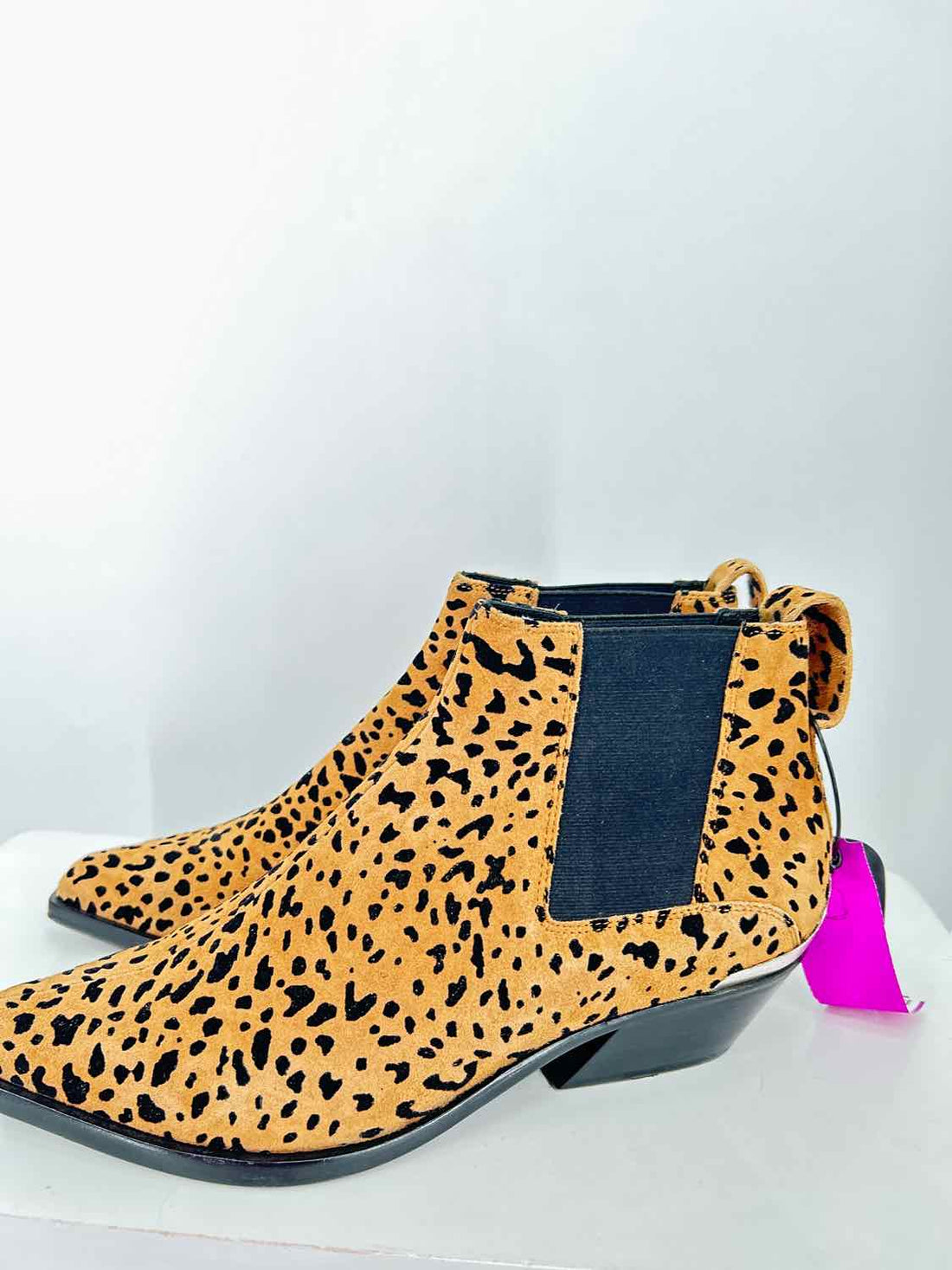 Rag & Bone Women Size 39.5 Leopard Calf Hair Ankle Boot